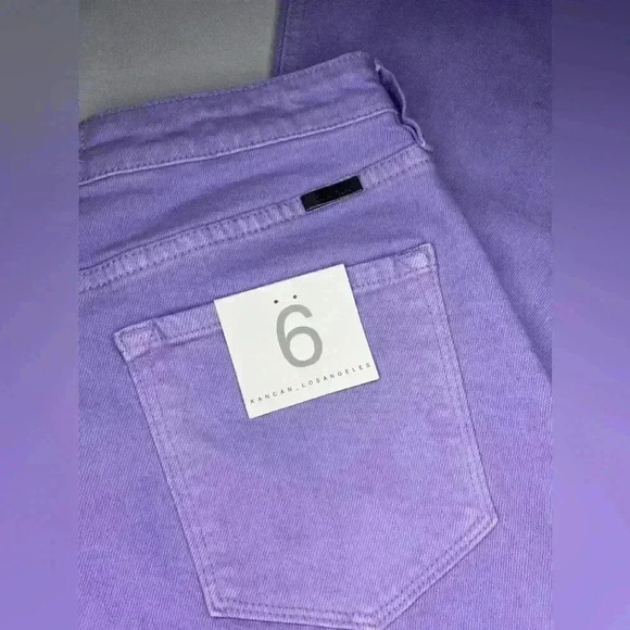 Kancan Zandria Ultra High Rise 90’s Straight Leg Jean size 6/28 in Lavender - Picture 11 of 12